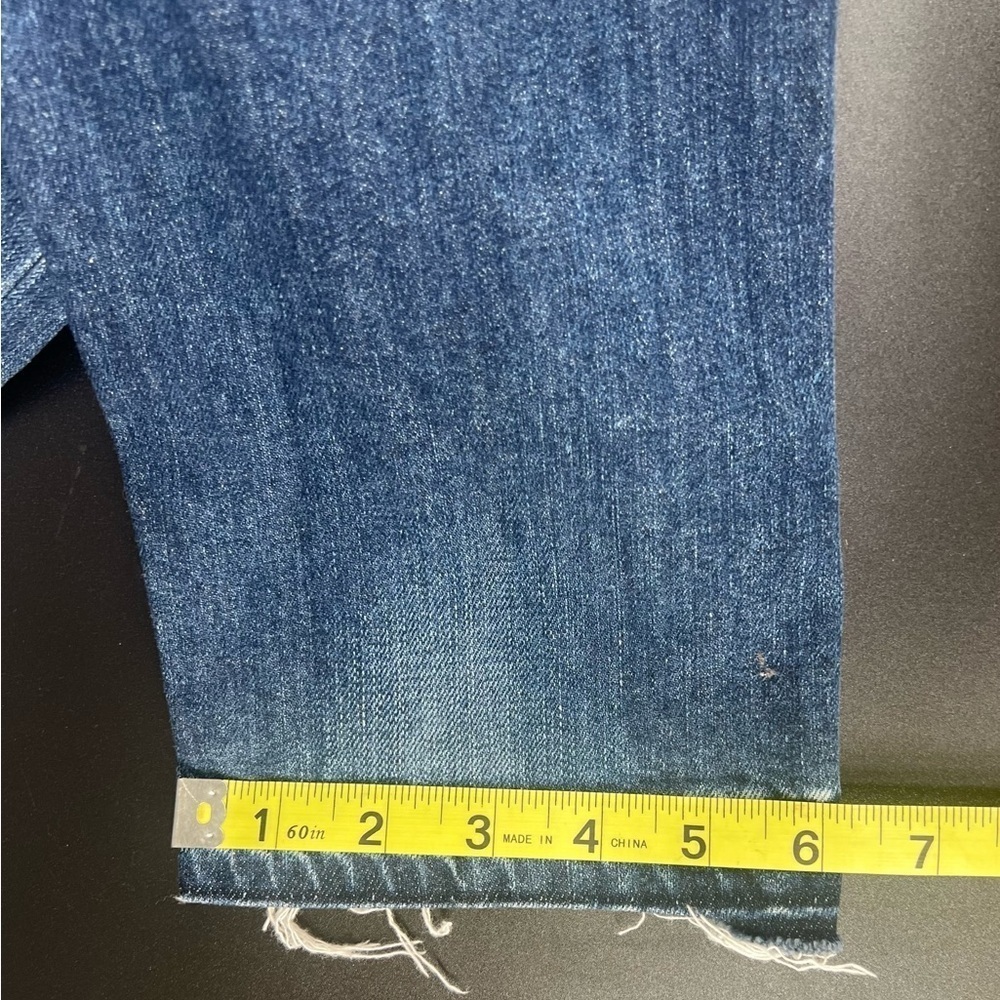 Rag & Bone 10 Inch Dre Denim Jeans In Bainbridge Wash Raw Hem Frayed Ankle 29 - Picture 10 of 11